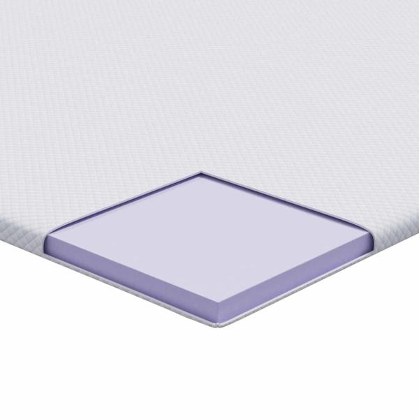 Matratzentopper aus Memory-Schaum 140 x 190 cm Thick Weich Weiß