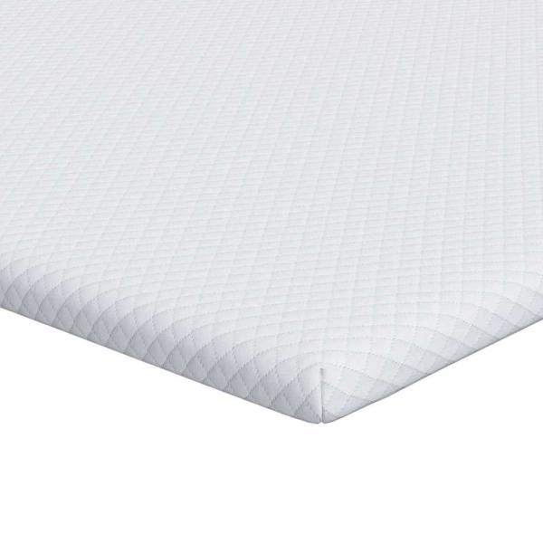 Matratzenpads Weiß 200 x 200 cm 100% Polyester Jacquardstoff