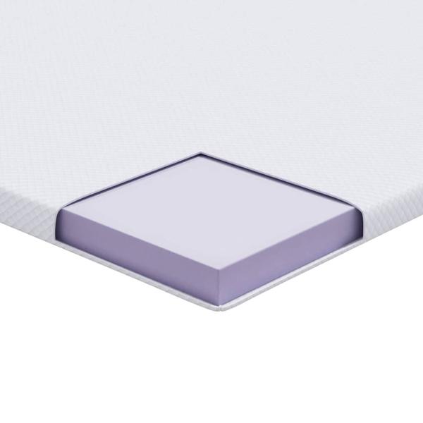 Matratzentopper aus Memory-Schaum 90 x 200 cm Thick Weich Weiß