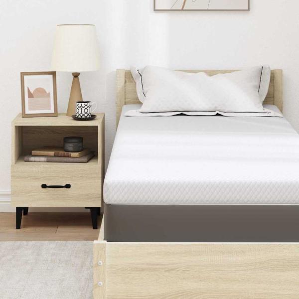 Matratzentopper aus Memory-Schaum 80 x 200 cm Thick Weich Weiß
