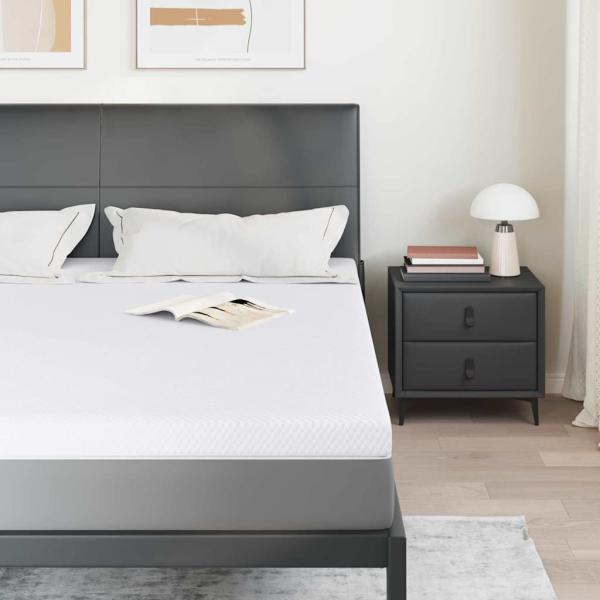 Matratzenpads Weiß 200 x 200 cm 100% Polyester Jacquardstoff