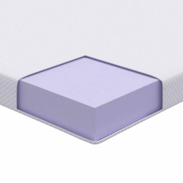 Matratzentopper aus Memory-Schaum 120 x 200 cm Thick Weich Weiß