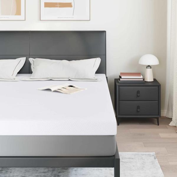 Matratzenpads Weiß 200 x 200 cm 100% Polyester Jacquardstoff