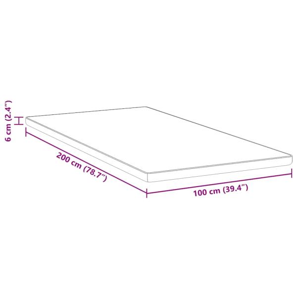 Matratzenpads Weiß und Blau 100 x 200 cm
