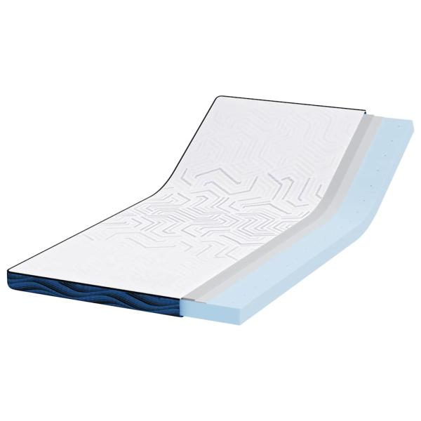 Matratzenpads Weiß und Blau 90 x 190 cm