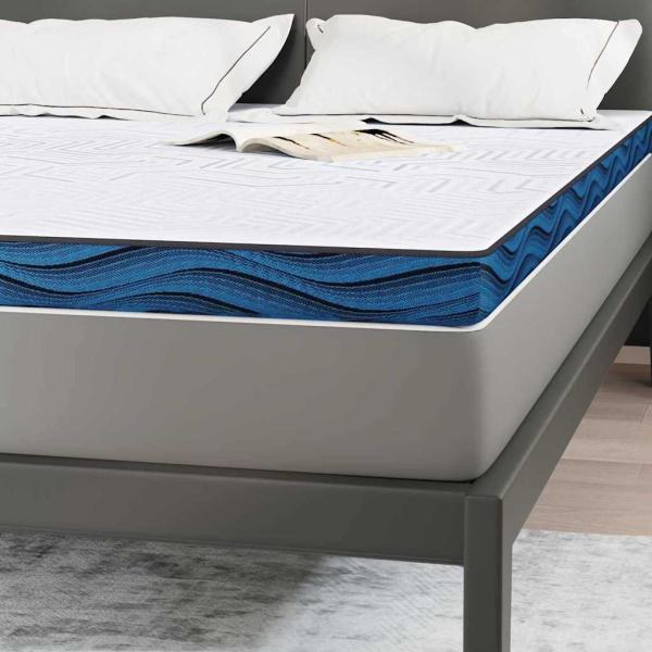 Matratzenpads mit Tür Weiß und Blau 140 x 190 cm