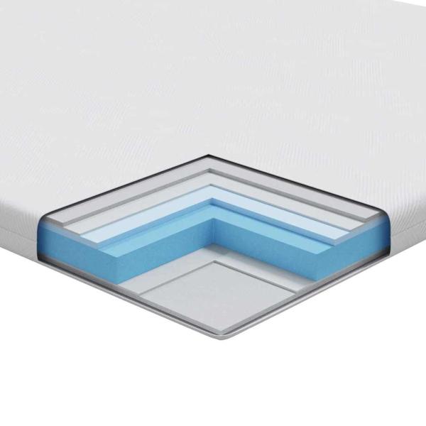 Matratzenpads Weiß 70 x 200 cm 100% Polyester Jacquardstoff