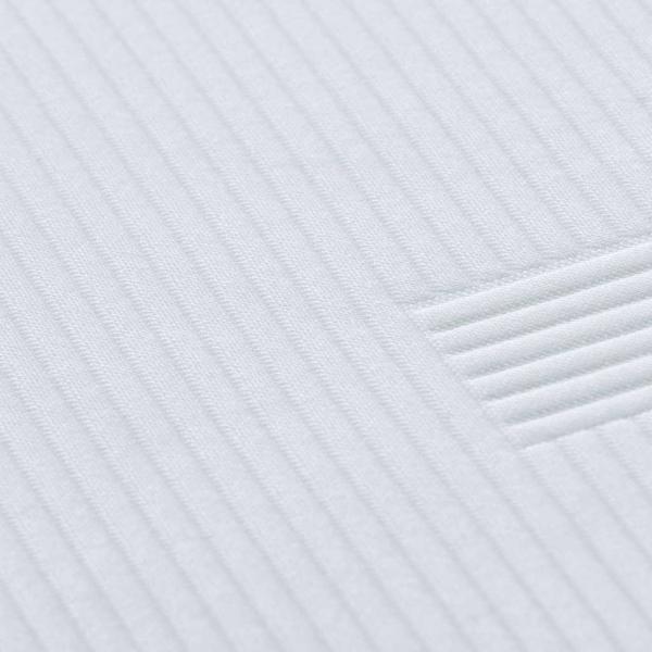 Matratzenauflage Weiß 120 x 200 cm Jacquard-Stoff