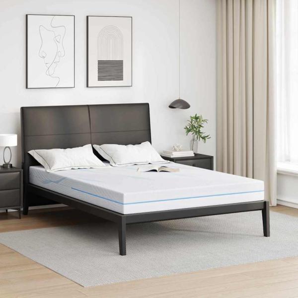 ARDEBO.de - Matratzen Weiß 140 x 190 cm 100% Polyester Jacquardstoff