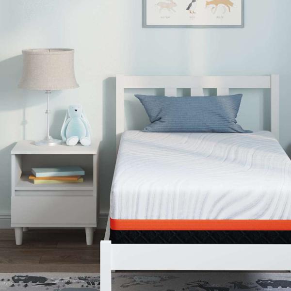 Matratzen Weiß, Grau 80 x 160 cm 100% Polyester Jacquardstoff