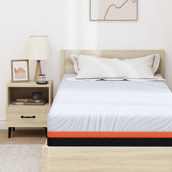 Matratzen Weiß, Grau 90 x 190 cm 100% Polyester Jacquardstoff