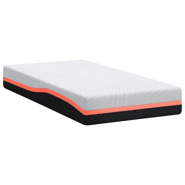 Matratzen Weiß, Grau 100 x 200 cm 100% Polyester Jacquardstoff