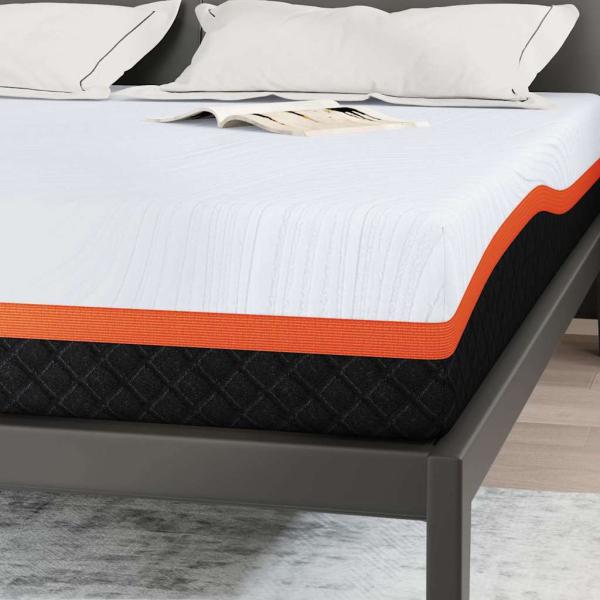 Matratzen Weiß, Grau 200 x 200 cm 100% Polyester Jacquardstoff