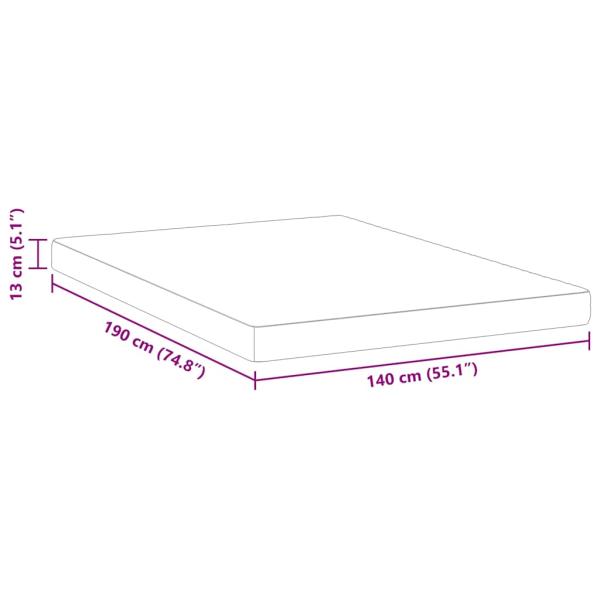 Matratzen Weiß 140 x 190 cm 100% Polyester-Gewebe