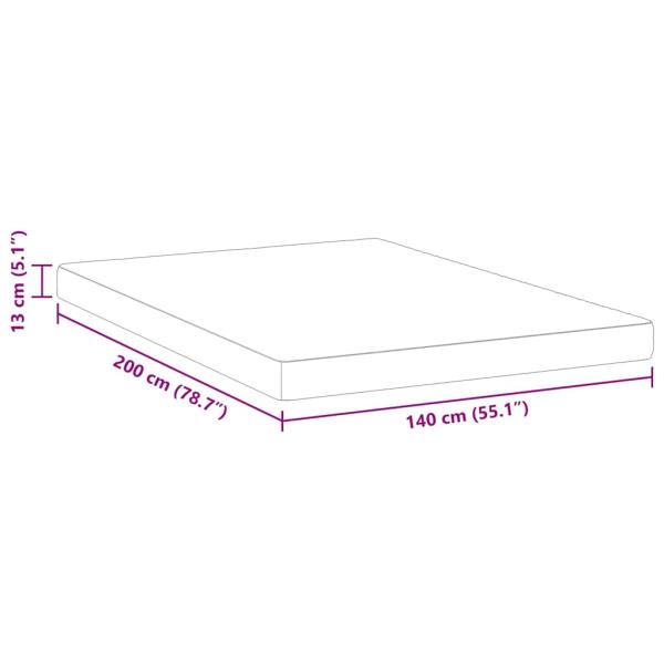 Matratzen Weiß 140 x 200 cm 100% Polyester-Gewebe