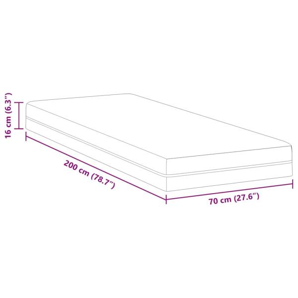 Matratzen Weiß und Grau 100% Polyester Jacquardstoff
