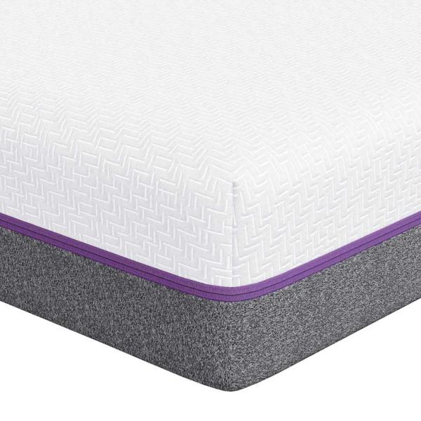 Matratzen Weiß, Grau 120 x 200 cm 100% Polyester Jacquardstoff