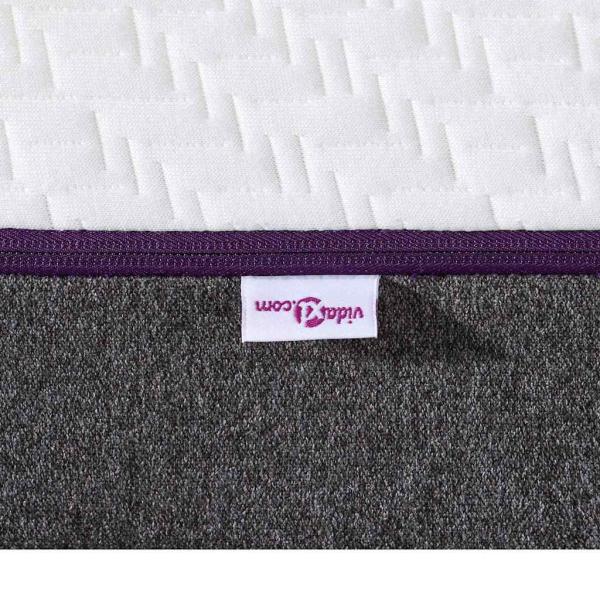 Matratzen Weiß, Grau 120 x 200 cm 100% Polyester Jacquardstoff