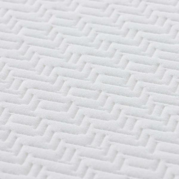 Matratzen Weiß, Grau 120 x 200 cm 100% Polyester Jacquardstoff