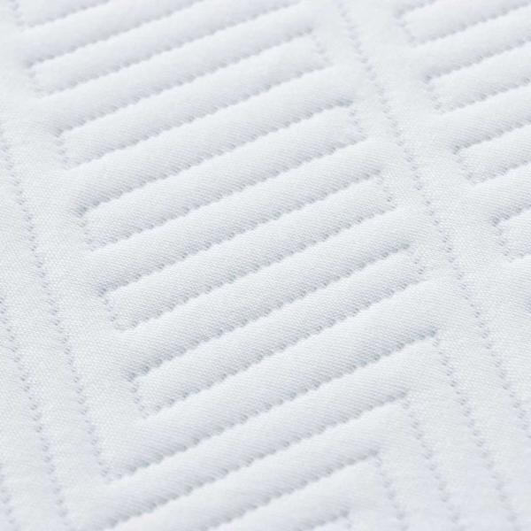 Matratze Weiß und Blau 100 x 200 cm Jacquard-Stoff