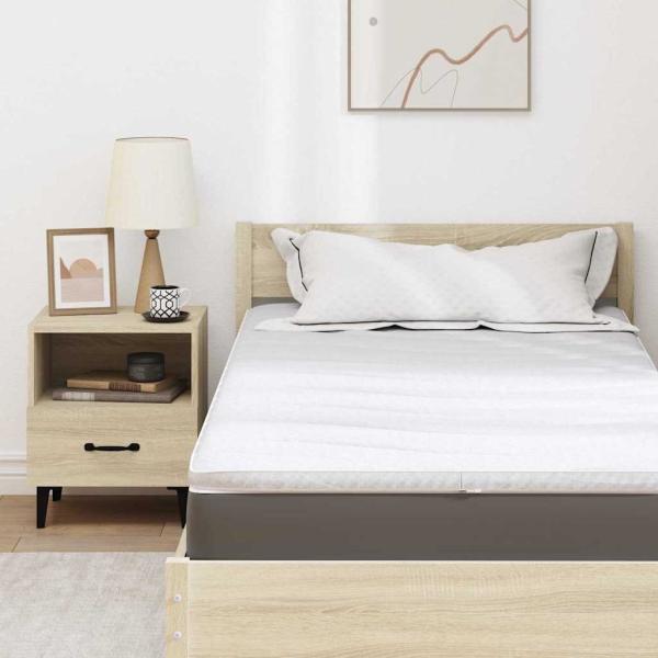 Matratzenpads Weiß 120 x 200 cm Nicht klebendes Polyester