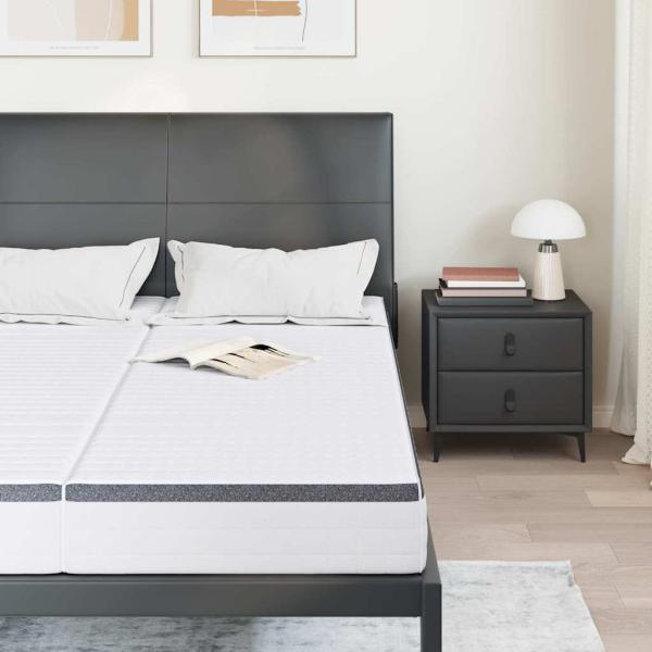 Matratzen 2 pcs Weiß, Grau 70 x 190 cm Strickstoff