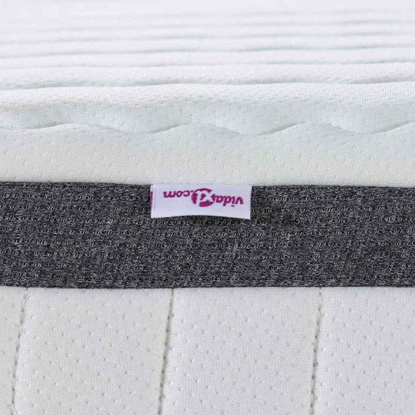 Matratzen 2 pcs Weiß, Grau 70 x 200 cm Strickstoff