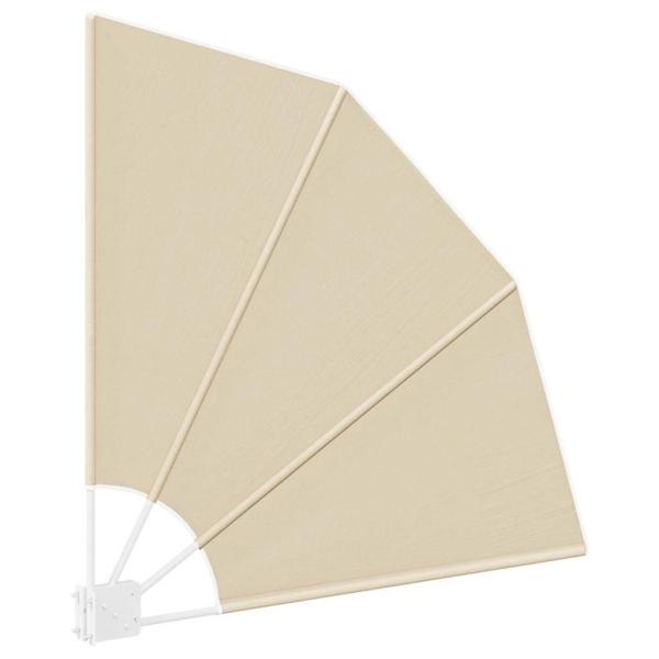 Balkon Sichtschutz Beige 115 x 115 cm Stoff