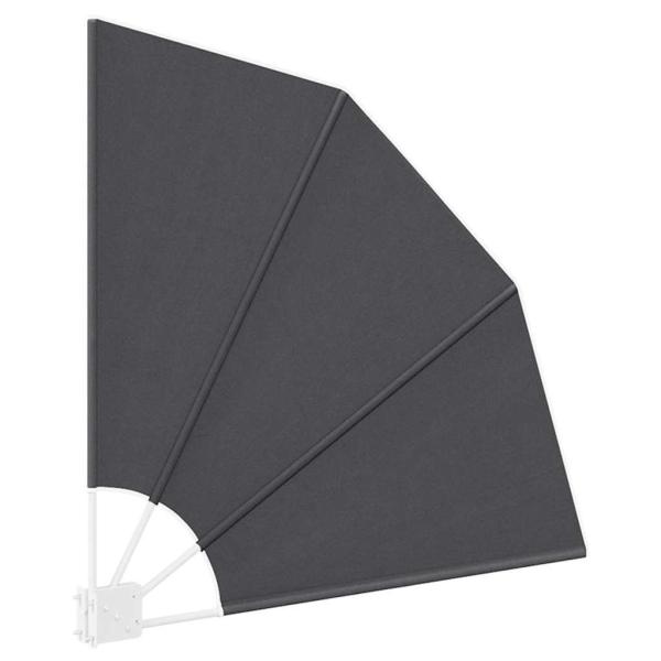 Balkon Sichtschutz Schwarz 115 x 115 cm Stoff