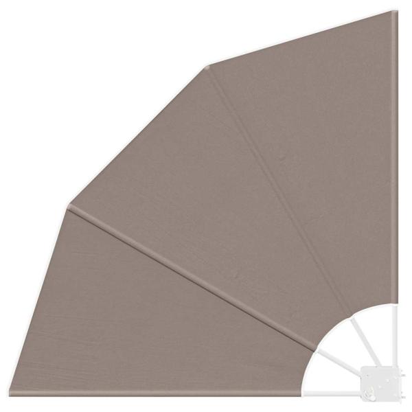 Balkon Sichtschutz Taupe 115 x 115 cm Stoff