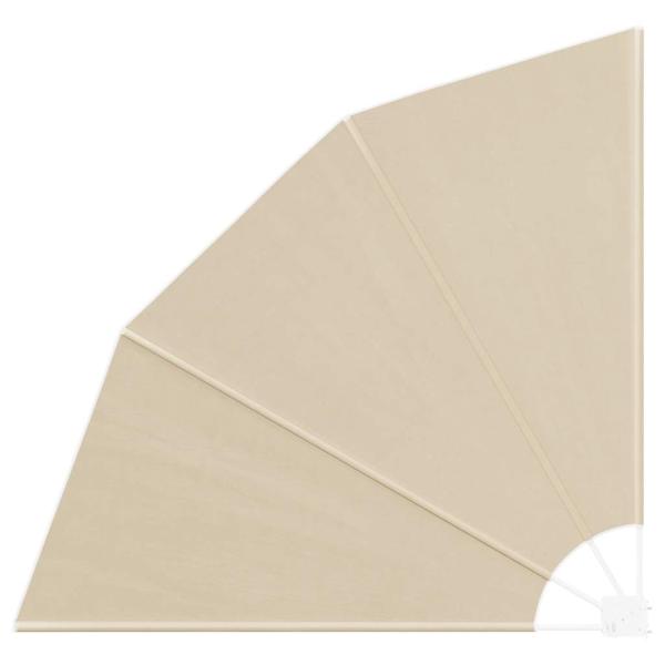 ARDEBO.de - Balkon Sichtschutz Beige 160 x 160 cm Stoff