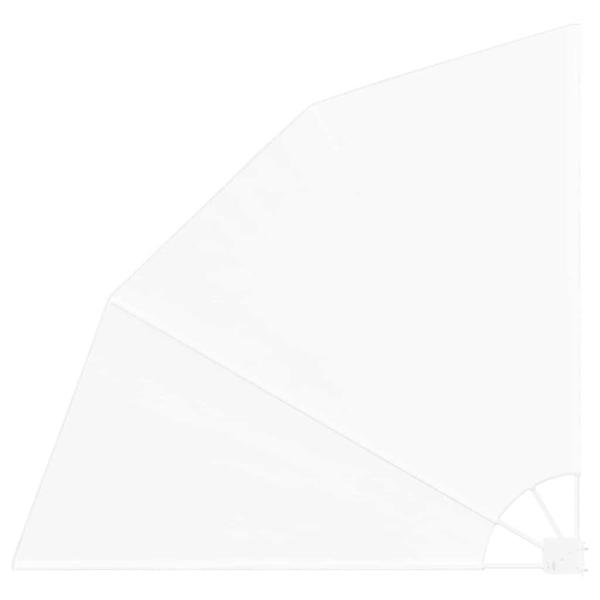 ARDEBO.de - Balkon Sichtschutz Weiß 160 x 160 cm Stoff