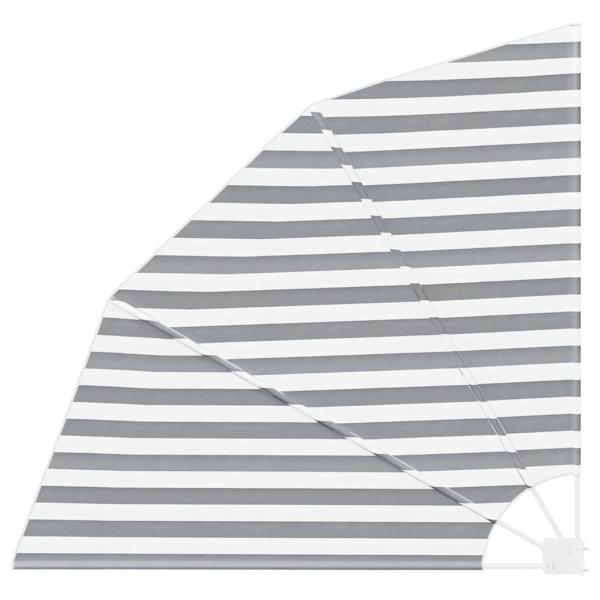 Balkon Sichtschutz Anthrazit und Weiß 160 x 160 cm Stoff