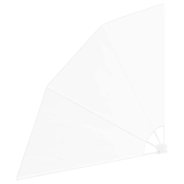 Balkon Sichtschutz Weiß 140 x 140 cm Stoff