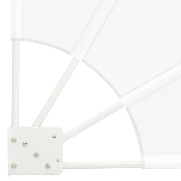 Balkon Sichtschutz Weiß 140 x 140 cm Stoff