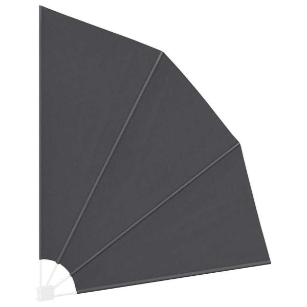 Balkon Sichtschutz Schwarz 210 x 210 cm Stoff