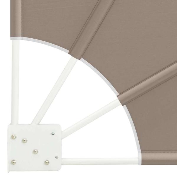 Balkon Sichtschutz Taupe 210 x 210 cm Stoff