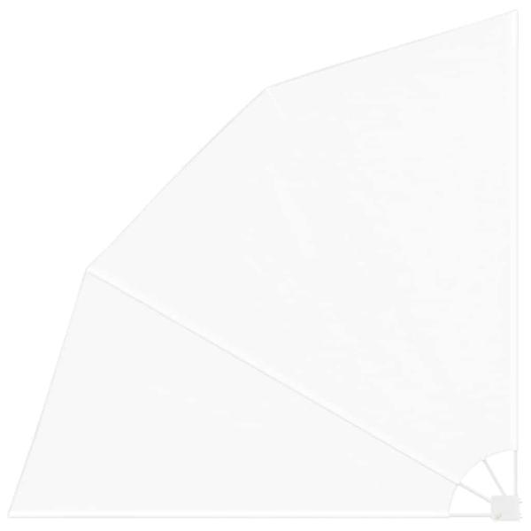 Balkon Sichtschutz Weiß 210 x 210 cm Stoff