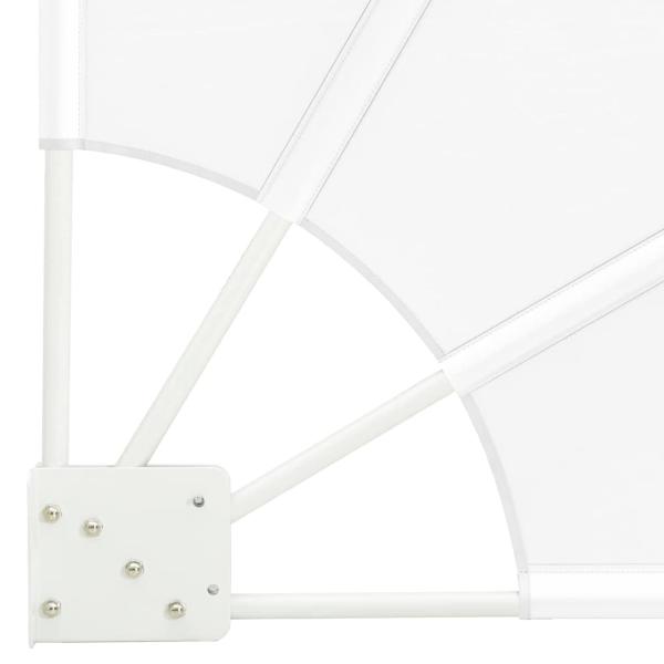 Balkon Sichtschutz Weiß 210 x 210 cm Stoff