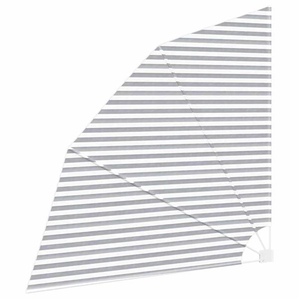 Balkon Sichtschutz Anthrazit und Weiß 210 x 210 cm Stoff