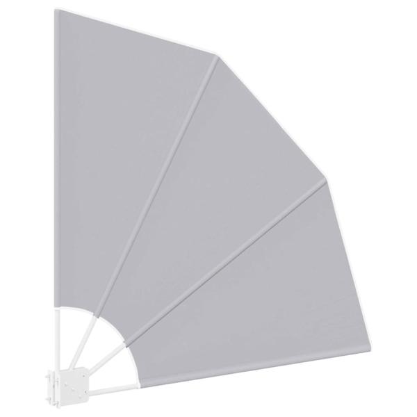 Balkon Sichtschutz Grau 115 x 115 cm Stoff