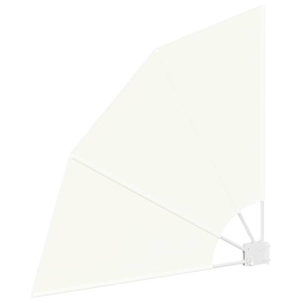 Balkon Sichtschutz Creme 115 x 115 cm Stoff