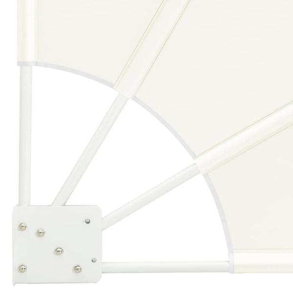 Balkon Sichtschutz Creme 115 x 115 cm Stoff