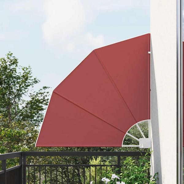 ARDEBO.de - Balkon Sichtschutz Terrakotta 115 x 115 cm Stoff