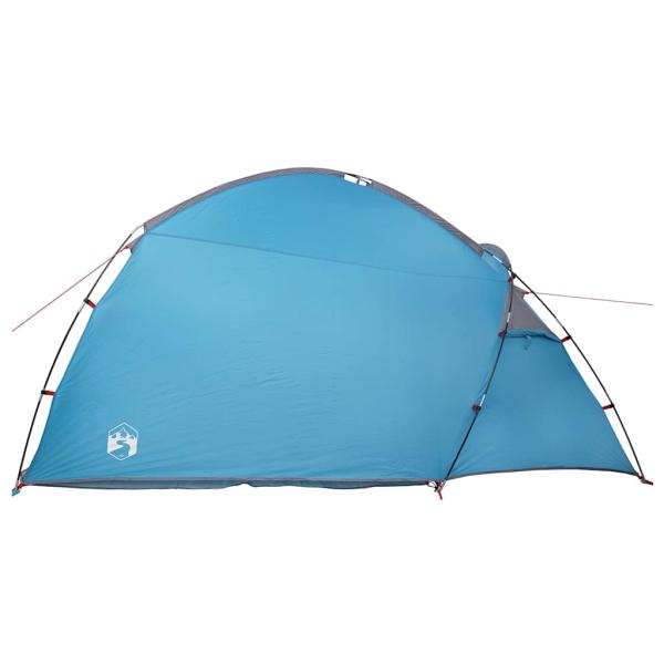 Zelt mit Dach mit Luftentlüftung Blau Mittel Polyester und Fiberglas