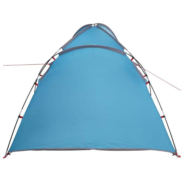 Zelt mit Dach mit Luftentlüftung Blau Mittel Polyester und Fiberglas