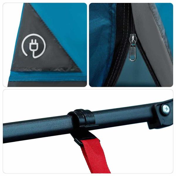 Zelt mit Dach Sonstiges Blau und Schwarz