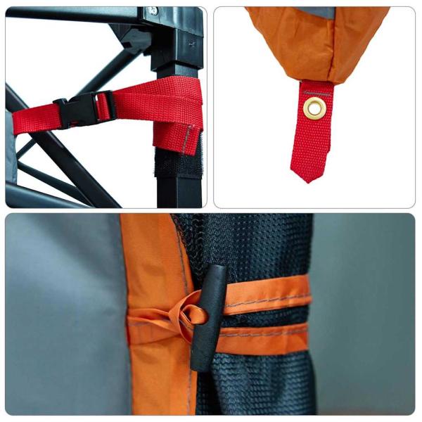 Zelt mit Dach Sonstiges Grau und Orange und Schwarz
