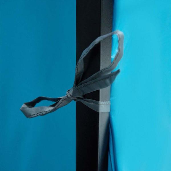 Zelt mit Dach Sonstiges mit Luftentlüftung Blau und Schwarz 520 x 520 x 190 cm