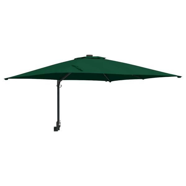 Gartenparasol Grün 248.5 x 247.5 x 160 cm Stoff